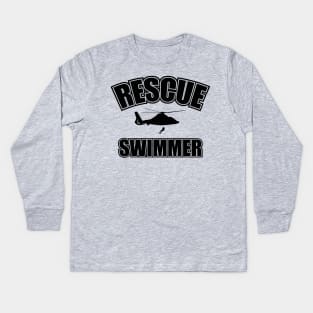 Rescue Swimmer Kids Long Sleeve T-Shirt